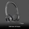 Poly Voyager 4320 UC Wireless Bluetooth Duo Headset (USB-A) Teams Version - Global Teck Bundle with Microfiber Cloth - for Deskphone, PC/Mac, Works with Zoom, RingCentral view 4
