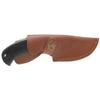 Elk Ridge 8.3" Pakkawood Handle Fixed Stainless Steel Blade Hunting Knife ER-200-09BK Laser Engraved by NDZ Performance in Gold - Molon Labe Omega Crossed Swords view 2