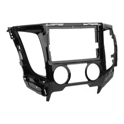 Dash Mounting Kits, Fydun 2 Din Black Plastic Audio Stereo Fascia Navigation Frame for L200 Triton 20152019 Manual AC