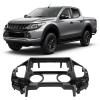 Dash Mounting Kits, Fydun 2 Din Black Plastic Audio Stereo Fascia Navigation Frame for L200 Triton 20152019 Manual AC view 2