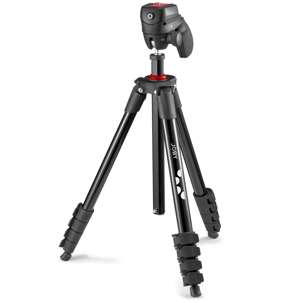 JOBY Compact Action Full Size Tripod, Black