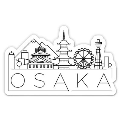 Squiddy Osaka Japan - Vinyl Sticker Decal for Phone, Laptop, Water Bottle (3" Wide)