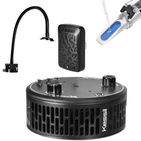 Kessil A360X Tuna Blue LED Light, WiFi Dongle, Gooseneck & Reefractometer Bundle (4 Items)