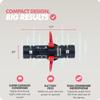 Movo DoubleMic V2 Two-Sided Shotgun Mic for Camera Vlogging - Dual Capsule External Microphone for iPhone, Android, Smartphones and DSLR Camcorders - Improved Wind Protection - Latest Version view 3