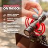 Movo DoubleMic V2 Two-Sided Shotgun Mic for Camera Vlogging - Dual Capsule External Microphone for iPhone, Android, Smartphones and DSLR Camcorders - Improved Wind Protection - Latest Version view 4