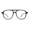SA106 Classic Thin Plastic Iconic Racer Shape Blue Light Filter Computer Glasses Shiny Black view 1