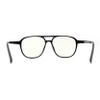 SA106 Classic Thin Plastic Iconic Racer Shape Blue Light Filter Computer Glasses Shiny Black view 4