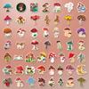 200 PCS Cute Mushroom Stickers Pack, Vinyl Mushroom Stickers, Waterproof for Water Bottle, Scrapbook, Laptop, Phone Case, Teens Girls Adults Kawaii view 2