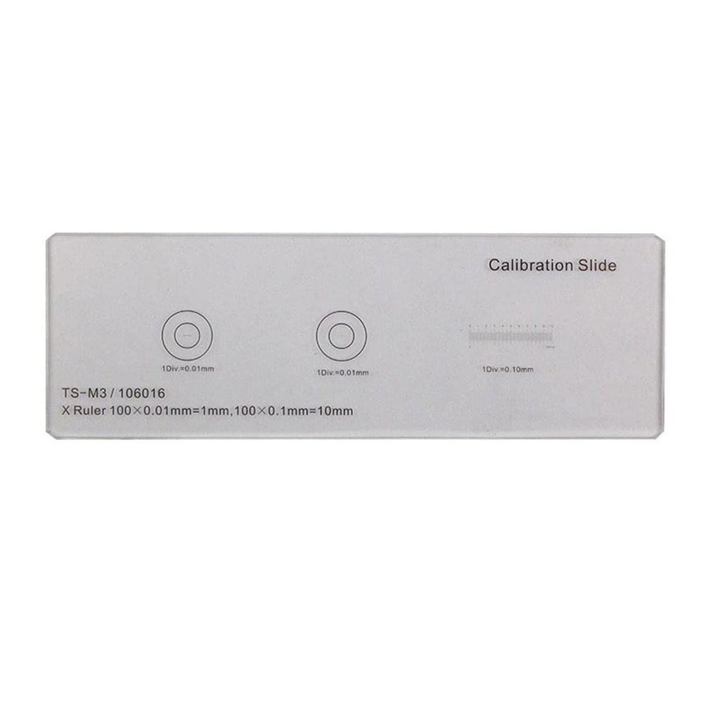 TYZK Microscope Kit Microscope Slides 0.1 0.05 0.01 Mm Microscope Stage Micrometer Cross Dot Microscope Microscope Lens Adapters
