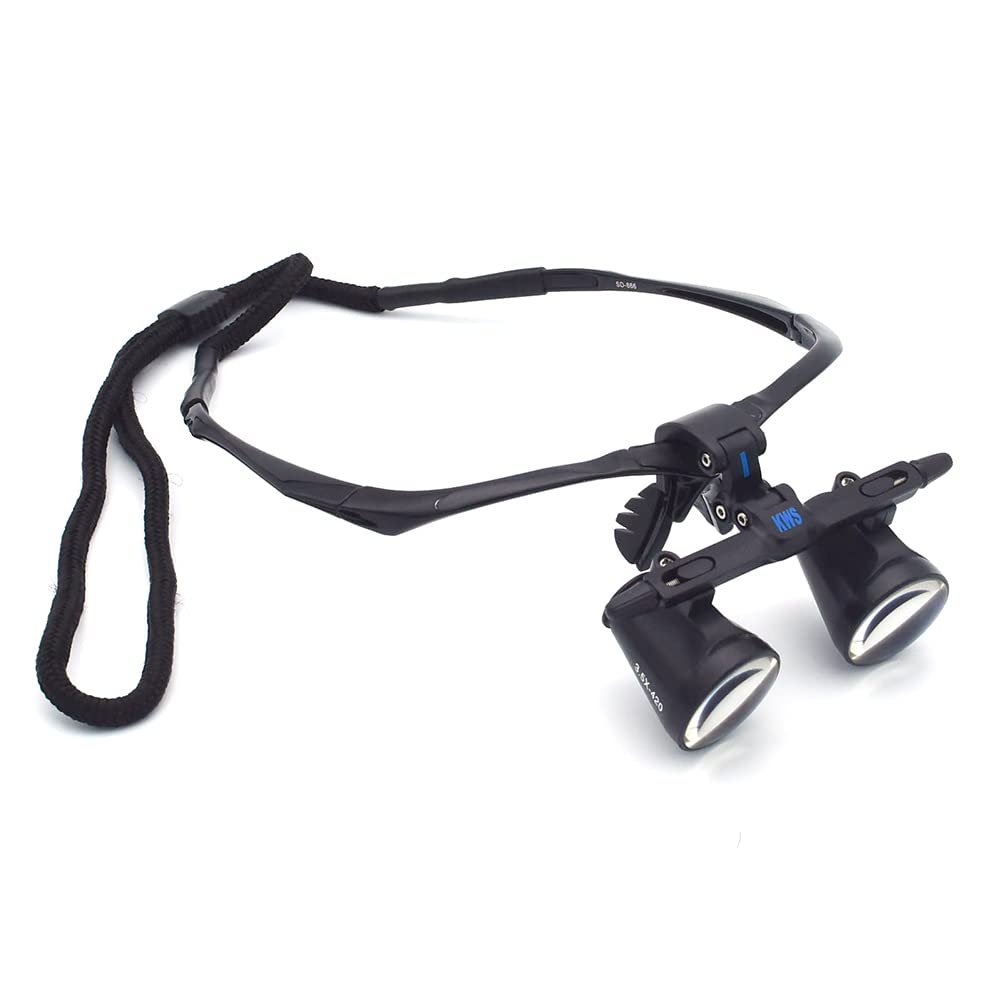 EustomA 2.5X Binocular Loupes 420mm Working Distance Optical Glasses FD-501G