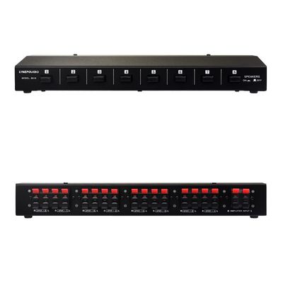1 in 8 out power amplifier and loudspeaker box switcherLoudspeaker switch distribute deviceCompare device each one passageway 100W without consumption