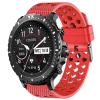 Lamshaw Silicone Replacement Wristbands Sport Strap with Metal Buckle - Compatible with Citizen CZ Smart 41mm / 44mm Smartwatch 2023 (Red) view 1