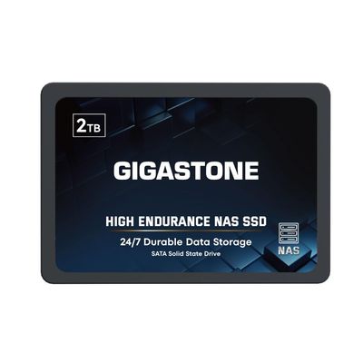 Gigastone NAS Only 2TB NAS SSD Drive 24/7 Durable TLC High Endurance RAID Data Storage Network Attached Storage 2.5" SATA Internal Solid State Hard Drives