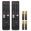2 Packs BN59-01315A Replacement Remote Control for Samsung 4K Crystal UHD LED QLED LCD Series 6/7/8/9/ TU-7000 Flat Curved Smart TV with Netflix Prime Video and Hulu Keys with Batteries view 1