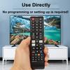 2 Packs BN59-01315A Replacement Remote Control for Samsung 4K Crystal UHD LED QLED LCD Series 6/7/8/9/ TU-7000 Flat Curved Smart TV with Netflix Prime Video and Hulu Keys with Batteries view 2