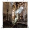BELECO 6x4ft Fabric Old Abandoned Industrial Building Ruins Photography Backdrop Shabby Warehouse Door Windows Background Scary Halloween Decor Kids Adults Artistic Portrait Shooting Photo Props view 4
