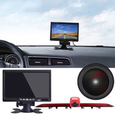 18 mm Lens car Third roof Original Brake Light Rear View Camera, Replacement for VW Crafter 2017 Man TGE from 2017 Modified Transport
