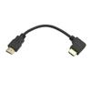 jasavdio 8K HDMI 2.1 Cable Right Angled 8Inch Short 90 Degree HDMI Cable 2.1 Right Angle HDMI Male to Male Cable,8K@60hz 4K@120hz 144Hz eARC HDR10 4:4:4 HDCP 2.2 view 1