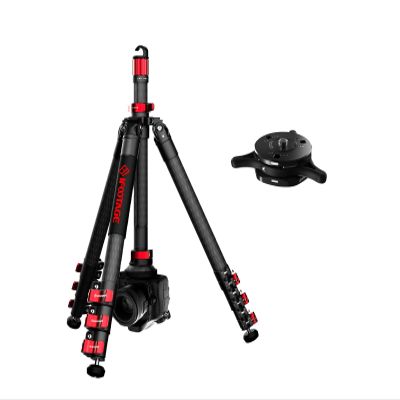 IFOOTAGE 59" Travel Tripod with Quick Release Plate, Carbon Fiber Camrea Tripod, Lightweight Video Tripod, Compatible with Canon, Nikon, Sony DSLR Camcorder Video Photography, Max Load 13.2 lbs