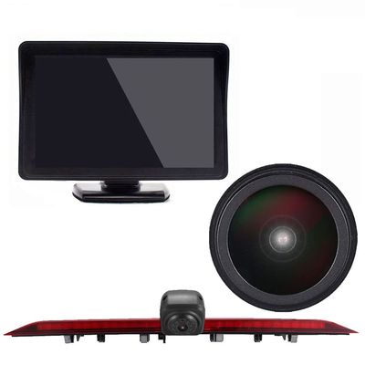18mm Lens Car Third Roof top Mount Brake lamp Camera Brake Light Rear View Backup Camera, Replacement for Crafter Man TGE 2017 Modified Transport Vehicle Bus 2006 2014