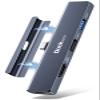 iPad Pro USB C Hub Multiport Adapter - Dockteck USBC Hub 5 in 1 with 100W PD, 4K 60Hz HDMI, Audio, USB 3.0, USB C Dock with Magnetic Grip for iPad Pro 12.9 2021 2020 2018, iPad Air, iPad mini 6 view 1