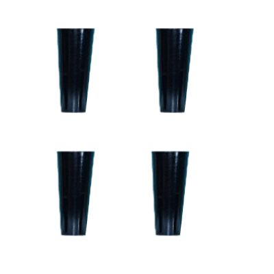LUOFDCLDDD Furniture Legs,4 Pieces Solid Wood Sofa Legs,Black Table Legs,Stylish and Beautifulniture Legs,Wooden Feet Bed Legs,with Mounting Plates,Screws and Silent Rubber Pads/10Cm/3.94In