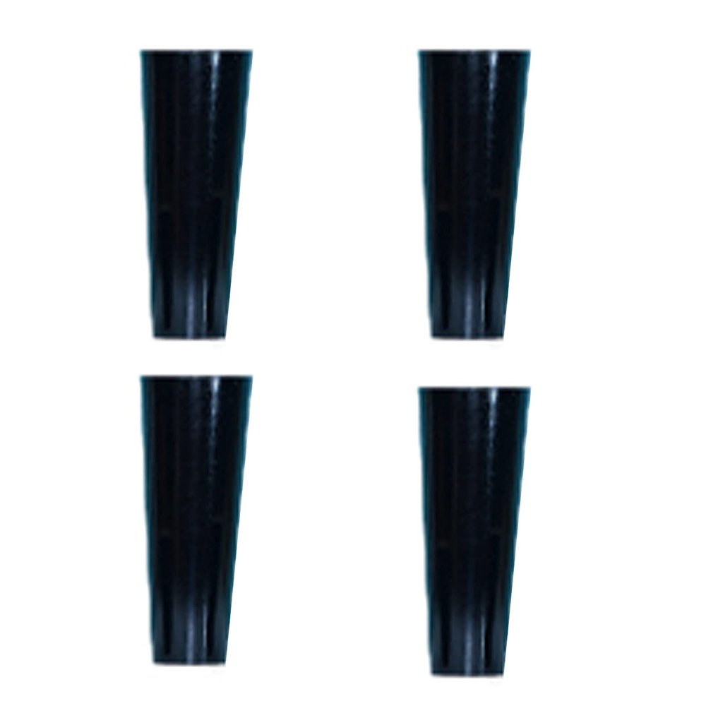 LUOFDCLDDD Furniture Legs,4 Pieces Solid Wood Sofa Legs,Black Table Legs,Stylish and Beautifulniture Legs,Wooden Feet Bed Legs,with Mounting Plates,Screws and Silent Rubber Pads/15Cm/5.91In