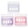 Beaupretty 3pcs Nail Grinding Storage Box Compact Organizer for Nail Drill Bits and Design view 1