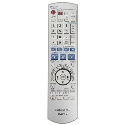 New EUR7659YKO Replaced Remote Control Compatible with Panasonic DVD VCR Recorder
