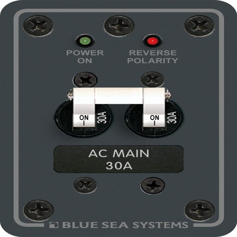 Blue Sea - 8077B-BSS - Panel AC Main 120VAC 30A - (Pack of 1)