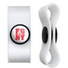 GRAPHICS & MORE FDNY Stacked Headphone Earbud Cord Wrap - Charging Cable Manager - Wire Organizer Set of 2 - White view 1