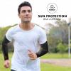 TUFF Compression Cooling Arm Sleeves - Arm Sleeves for Women - UV Protective UPF 50 Arm Sleeves for Men - Sleeves to Cover Arms Tattoo for Cycling, Basketball, Football, Golf, Gym and More view 3
