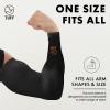 TUFF Compression Cooling Arm Sleeves - Arm Sleeves for Women - UV Protective UPF 50 Arm Sleeves for Men - Sleeves to Cover Arms Tattoo for Cycling, Basketball, Football, Golf, Gym and More view 2