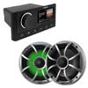 Fusion MS-RA670 Marine Receiver with 6.5" Wet Sounds RGB LED Speakers view 1