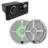 Fusion MS-RA670 Marine Receiver + 1 Pair Wet Sounds RECON8-XWW-RGB Speakers view 1