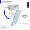 VIVO Electric Ceiling TV Mount for 23 to 55 inch Screens, Flip Down Motorized Pitched Roof VESA Mount, White, MOUNT-E-FD55W view 4