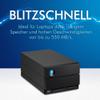 LaCie 2big Dock 40TB External HDD - Thunderbolt and USB4 Compatibility, Data Recovery (STLG40000400) view 2
