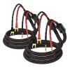 Tertullus 1 Pair HiFi OFC Braid Speaker Cable, 3m/9.89ft, Red and Black Mixed, Banana Plug to Spade Plugs, Compatible with Amplifier, Stereo, Home Theater, Speaker view 1