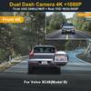 Fitcamx Front 4K+Rear 1080P Dash Cam Adapts for Volvo XC40 & XC40 Recharge B4 B5 T4 T5 P8 (Model B), OEM Look, Dual HD Video, Built-in WiFi & APP, Loop Recording, G-Sensor, Easy to Use, 128GB Card view 2