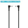 2-Pack 1ft 5.5mm x 2.5mm Male to Male DC Power Cable, 90 Degree Right Angle Plug Jack Power Supply Adapter Cord for CCTV Surveillance Security Camera LED Strip DVR Router Invoice Printer view 3