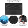 QYiiD Keyboard Case for iPad Air 5th Gen 2022/Air 4th Gen 2020 10.9 - Pro 11" 4th Gen 2022/2021/2020/2018, Magnetic Trifold Stand Case with Detachable Cute Round Key Keyboard and Mouse, DrakGreen view 2