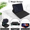 QYiiD Keyboard Case for iPad Air 5th Gen 2022/Air 4th Gen 2020 10.9 - Pro 11" 4th Gen 2022/2021/2020/2018, Magnetic Trifold Stand Case with Detachable Cute Round Key Keyboard and Mouse, DrakGreen view 4