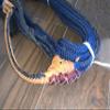 Brazilain Navy Blue on Black Poly Pro 7x9RH 3/4" x 3/4" Bull EPT Bull Ropes Full Brazilian 16' view 2