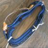 Brazilain Navy Blue on Black Poly Pro 7x9RH 3/4" x 3/4" Bull EPT Bull Ropes Full Brazilian 16' view 3