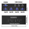 KVM Switch VGA 4 Port - VGA KVM Switch for 4 Computers Share 1 Monitor & 3 USB 2.0 Devices,Keyboard Mouse Scanner Printer,U Disk, Driver-Free for All OS,4 KVM Cables 1 Desktop Controller Included view 4
