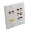 2 Gang Spring Clip Style 8.2 Speaker Wall Plate view 2