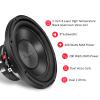 RECOIL RW8D2 Echo Series 8 Inch 400 Watts Power Dual 2 Ohm Voice Coil, 2" Black-Coated 4 Layer High Temperature Voice Coil, Competition Grade Pressed Paper Cone, Car Audio Subwoofer view 3