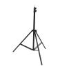 01 02 015 Photo Light Stand, 3 Section Telescopic Top 1/4in Thread Light Holder Compact Metal Structure for Studio view 1