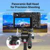Video Fluid Head for Camera Tripod - ULANZI U-190 Mini Pan Tilt Head Small Panoramic Ball Head with Arca Swiss Quick Release Plate Lightweight Filming Equipment for Compact Camera Load up to 6.6lb/3kg view 3