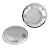 YDLMT 2 Pcs Chrome 6.5" Saddlebag Lid Speaker Mesh Grill Cover for Harley Road King Electra Glide FLHTK FLHTC FLTR FLHR 1983-2023 view 1